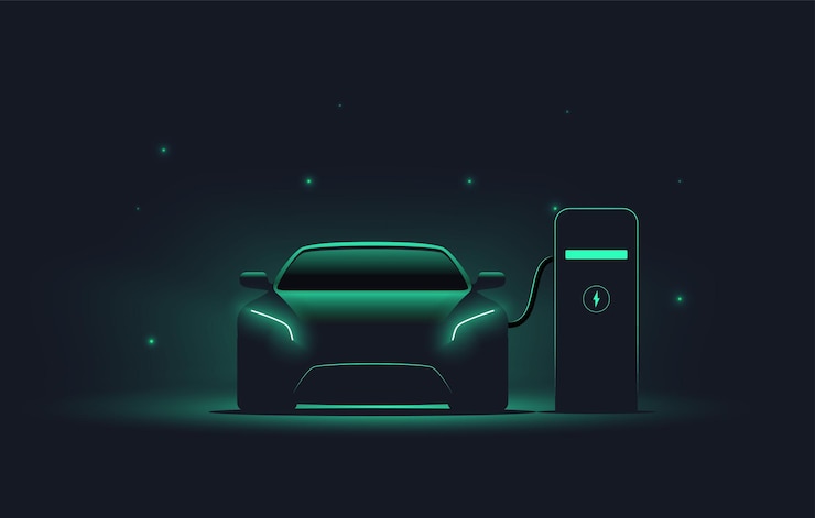 Electric car with charger